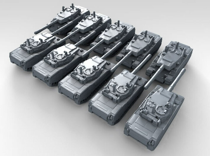 1/700 US Stingray II Light Tank x10 3d printed 3d render showing product detail
