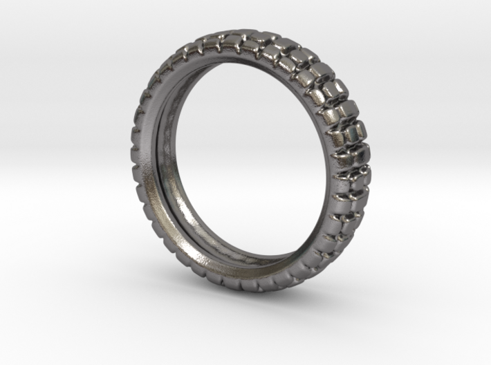 Knobby Tire Ring 3d printed
