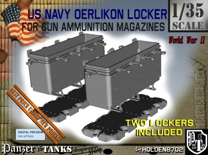 1-35 Oerlikon US Navy Ammo Locker 2 3d printed
