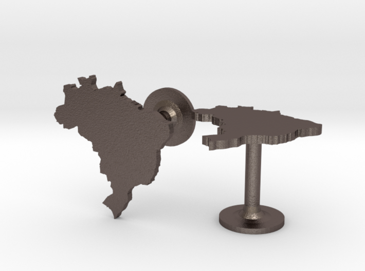 Brazil Cufflinks 3d printed