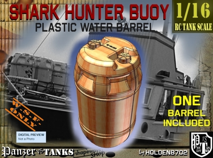 1-16 Shark Hunter Barrel 3d printed