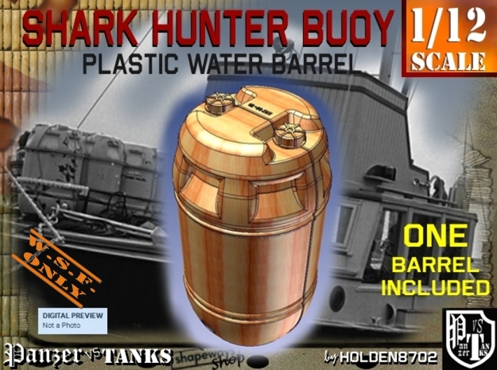 1-12 Shark Hunter Barrel 3d printed