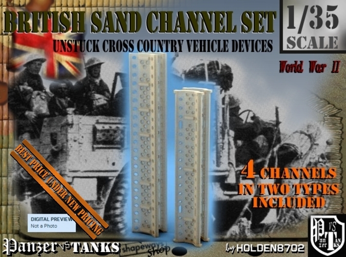 1-35 British Sand Channel Set 3d printed
