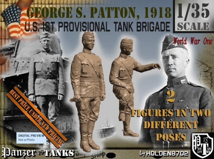 1-35 George S Patton 1918 3d printed