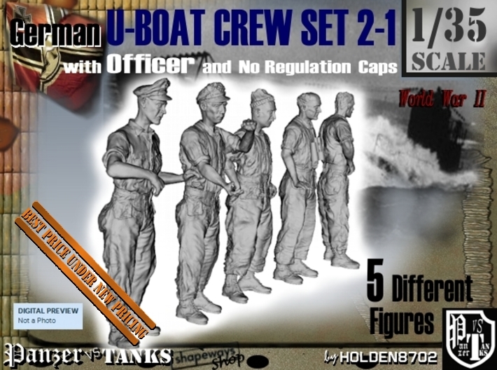 1-35 German U-Boot Set 2-1 3d printed