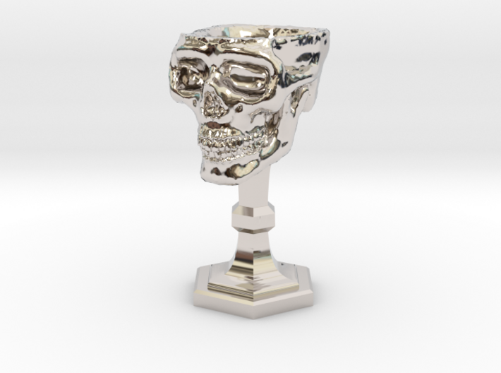 Chalice: Skull Chalice for 1:24 scale (1/2 scale) 3d printed