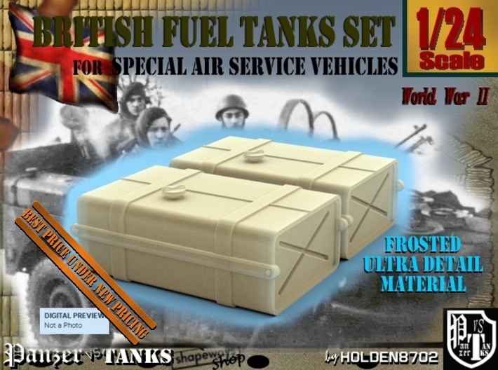 1-24 SAS Jeep Fuel Tanks FUD 3d printed
