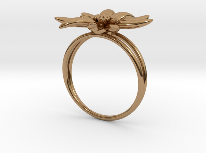 Edelweiss ring 3d printed