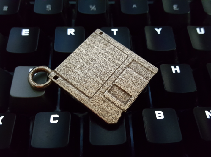 3.5&quot; Floppy Disk Pendant / Keychain 3d printed