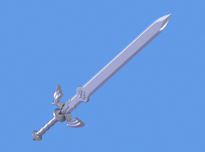 "BotW" Master Sword 3d printed Solidworks render.