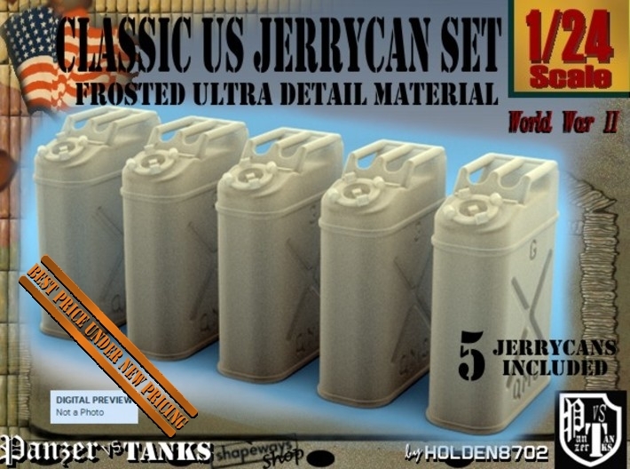 1-24 US Jerrycan 5 Units FUD 3d printed