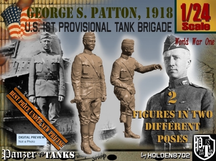 1-24 George S Patton 1918 3d printed