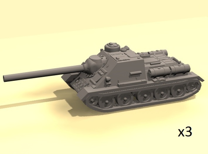 1/144 SU-100 tank hunter 3d printed