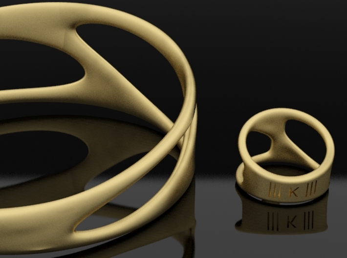 ring ||| K ||| SERIES 3d printed bracelet and ring ||| K ||| SERIES