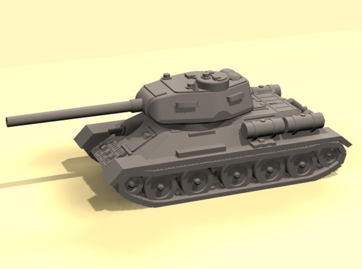 1/144 T-34-85 tank 3d printed