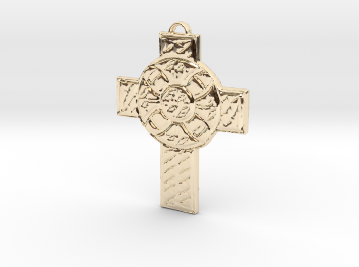 Celtic Cross Shield 3d printed