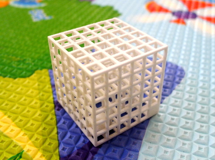 Maze 02, 3x3x3, 'Fidget'  3d printed 