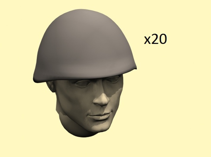 28mm WW2 Soviet SSh40 helmet 3d printed head not included