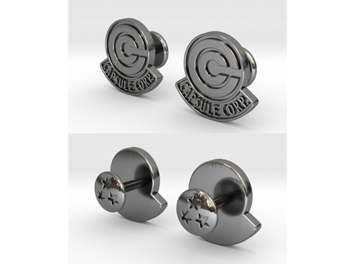 Dragon Ball - Capsule Cufflinks 3d printed Front/back