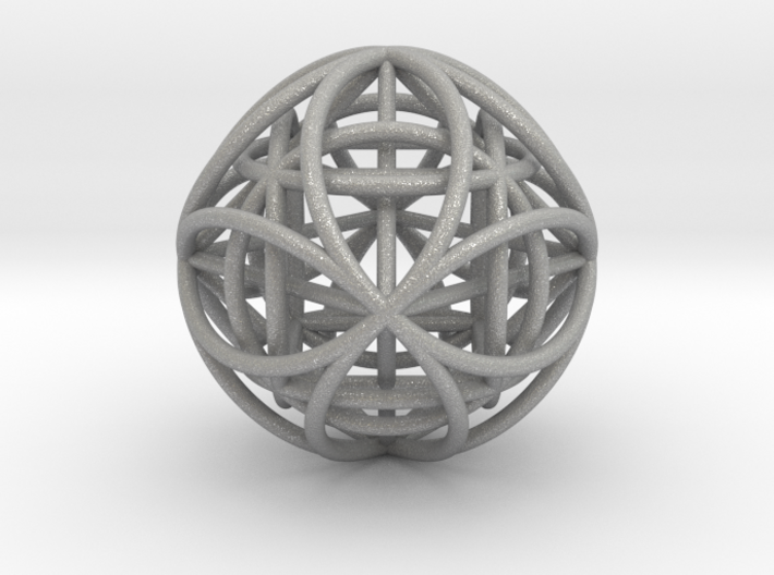 OctaHexasphere w/ nested Platonic Solids 1.7&quot; (nb) 3d printed