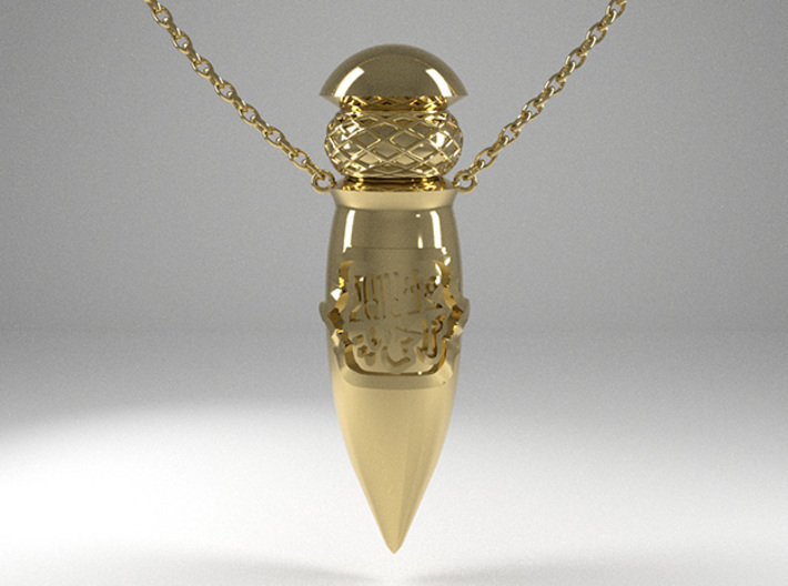 Perfume Necklace 3d printed 