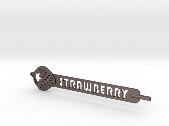 Strawberry Plant Stake 3d printed