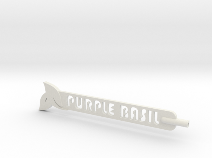 Purple Basil Plant Stake 3d printed