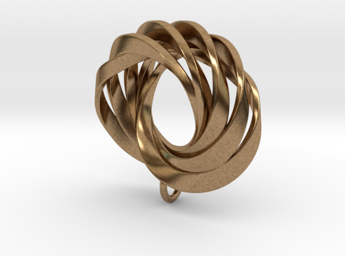 Coradeciem pendant with loop 3d printed