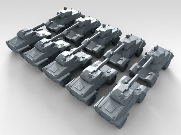 1/700 French Panhard CRAB Armoured Scout x10 3d printed 3d render showing product detail