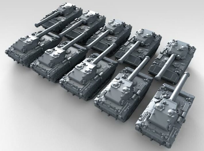 1/600 French AMX-10P PAC 90 IFV x10 3d printed 3d render showing product detail