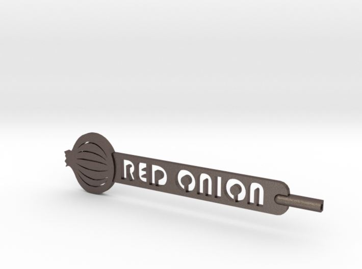 Red Onion Plant Stake 3d printed