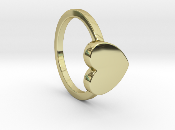 Heart Ring Size 4.5 3d printed