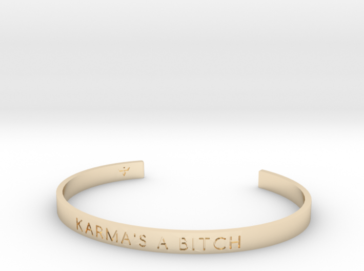 Karma's A Bitch Bracelet S-L 3d printed