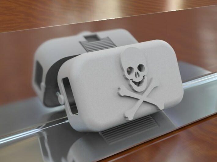 DJI Phantom 2 Battery Door - Skull & Cross Bones 3d printed 