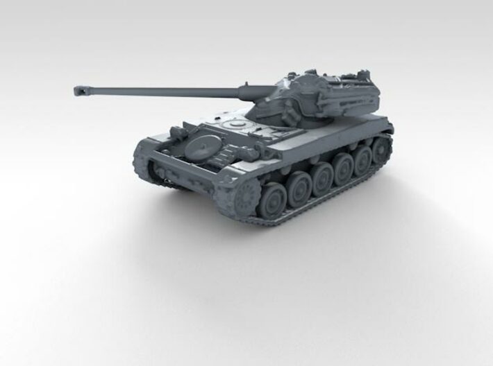 1/144 French AMX-13 90 Light Tank 3d printed 3d render showing product detail