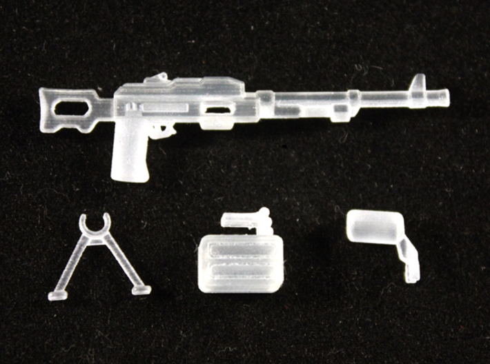 PK Machine Gun 3d printed