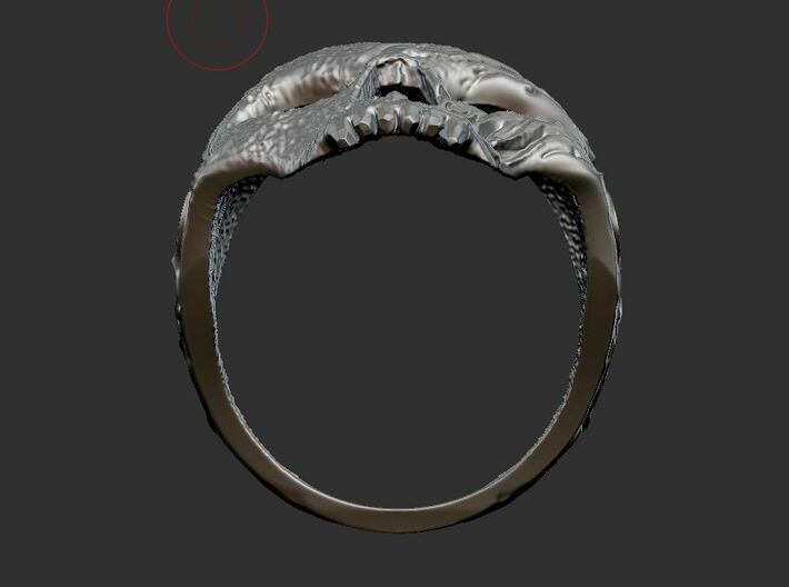 Ring skull 3d printed 