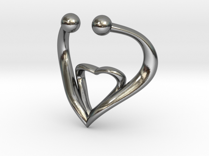 The Heart Fake septum ring nose, ring septum jewel 3d printed