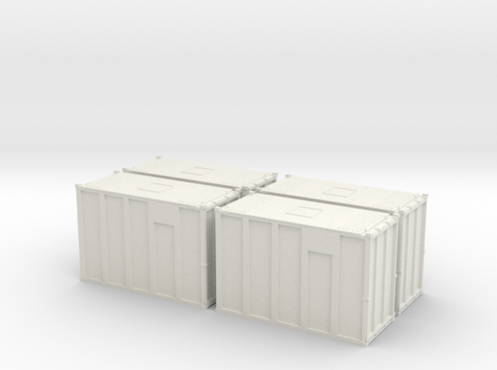 HO 1/87 MSW Trash Containers 3d printed
