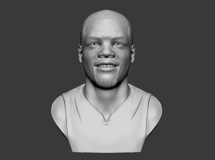 Kevin Durant Smiling 3d printed 