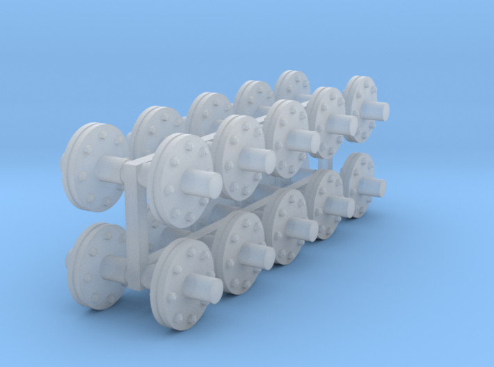 1:48 scale - 6in pipe flanges - Ver3 - 20ea 3d printed