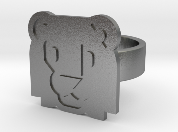 Lion Ring 3d printed
