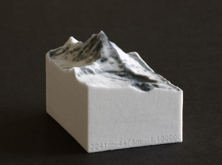 Matterhorn, Switzerland/Italy, 1:100000 Explorer 3d printed
