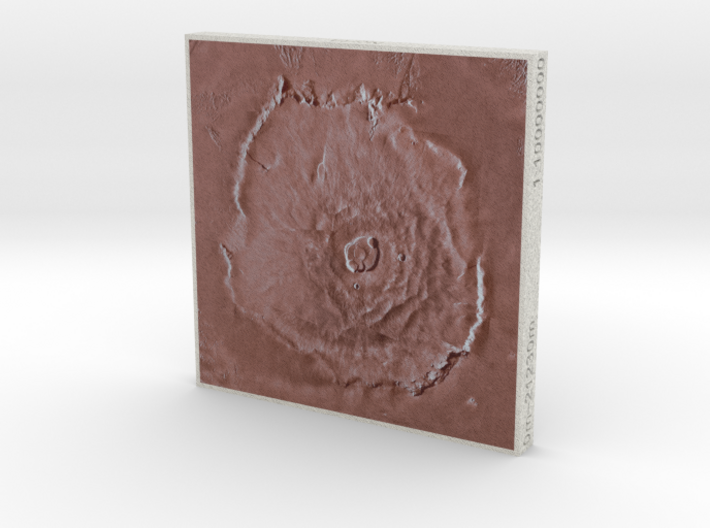 Olympus Mons, Mars, 1:10000000 3d printed 