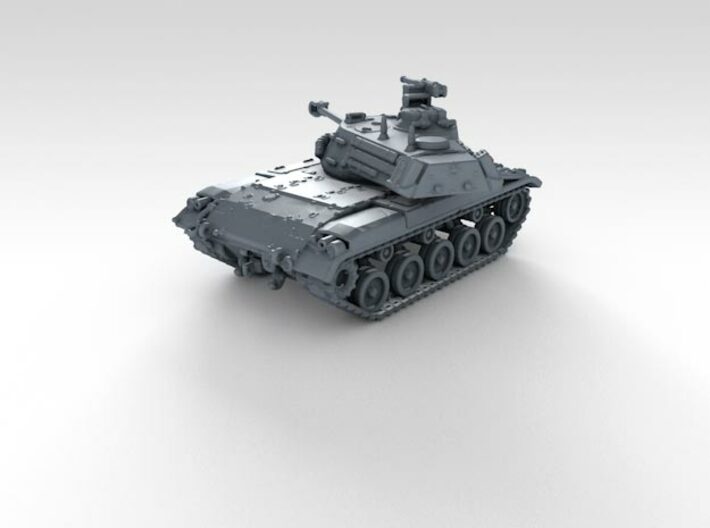 1/144 German LeKpz M41 90mm GF Light Tank 3d printed 3d render showing product detail