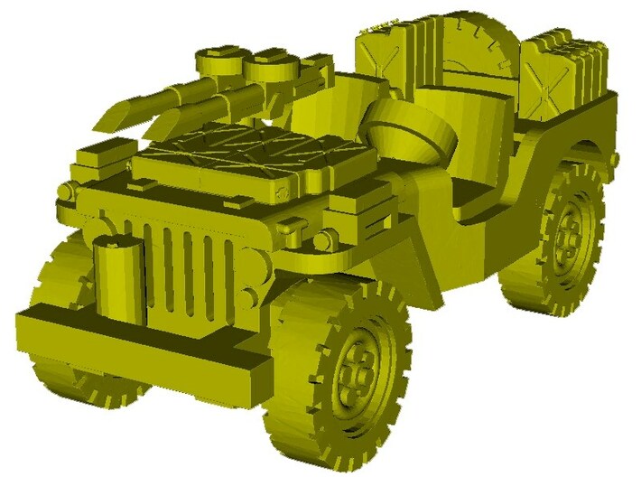 1/100 scale WWII Jeep Willys 4x4 SAS vehicle x 1 3d printed