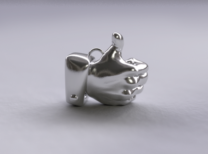 "Like me" Pendant 3d printed Front View