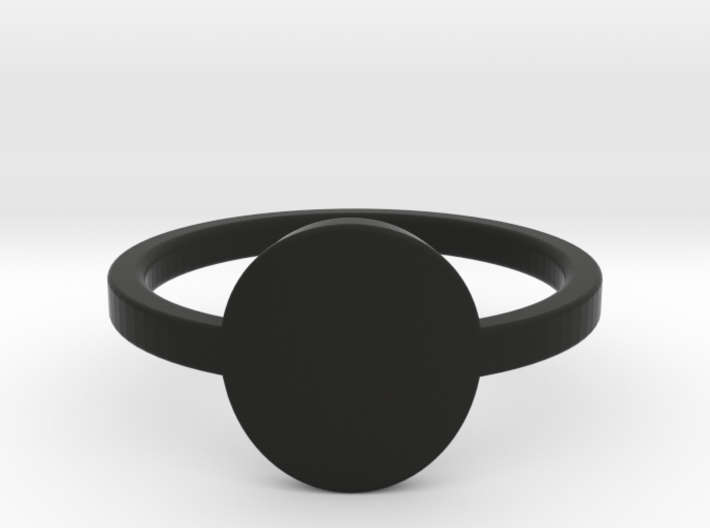 Small Circle Midi Ring 3d printed