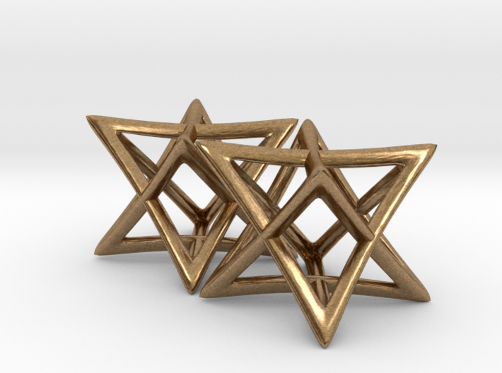 Star of David Earrings 3d printed