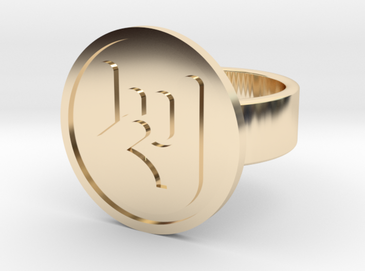Rock On Ring 3d printed